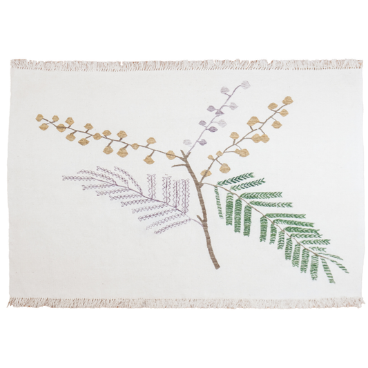 "MİMOZA", Huriser Karababa, El dokuması kilim