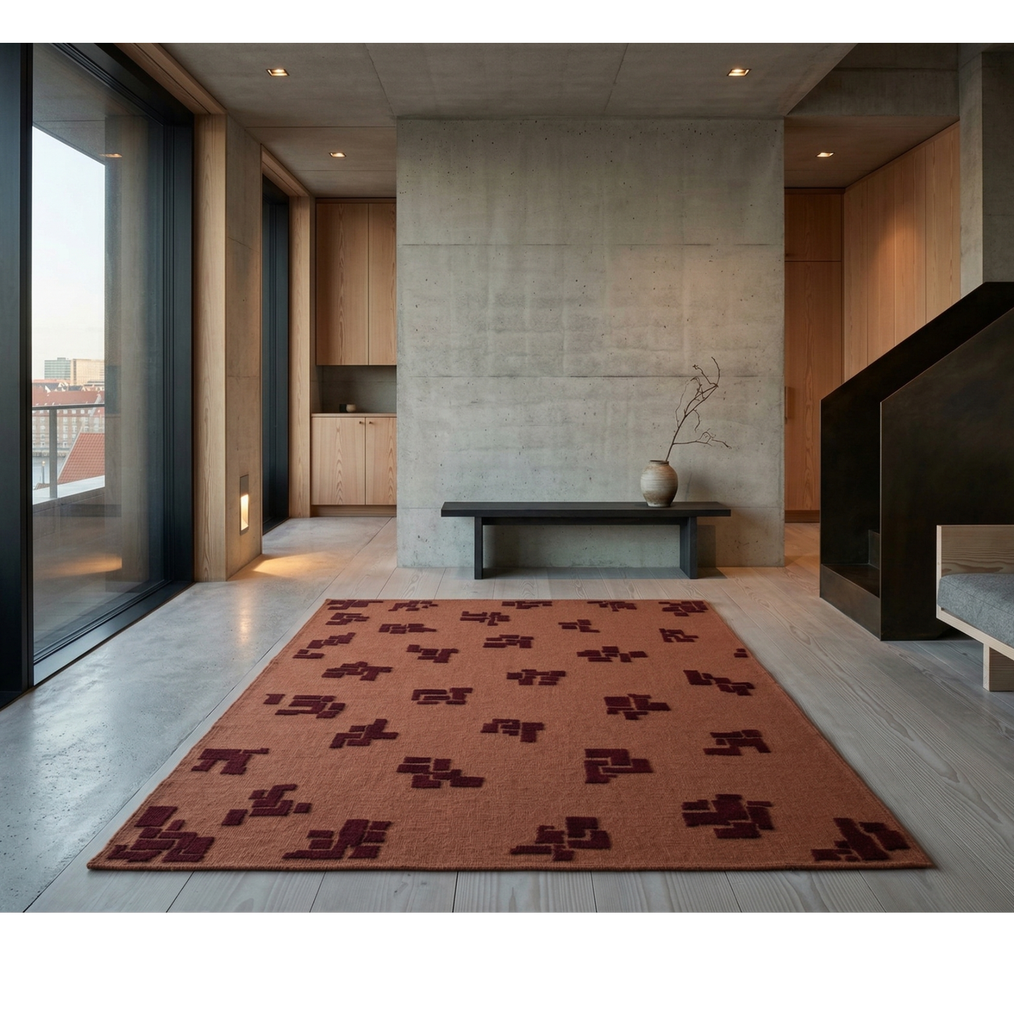 "BU ARALAR", Bilge Kalfa, El dokuması kilim