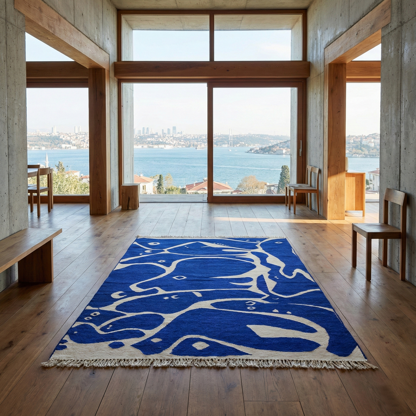 "ACAYİPLER KOROSU", Bilge Kalfa, El dokuması kilim